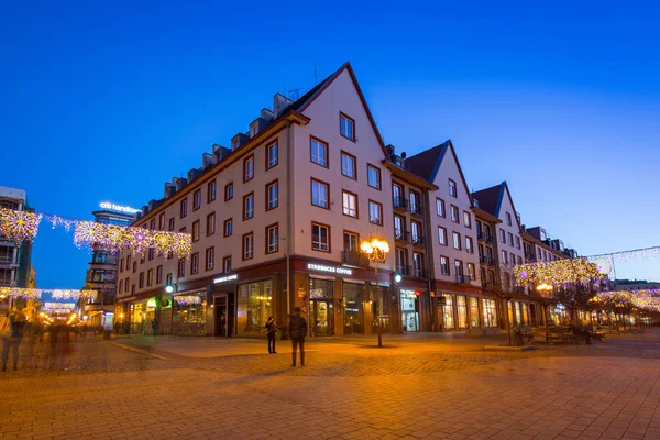 Wroclaw Poland December 2016 Architecture Market Square Wroclaw Dusk Poland — Stock Photo, Image