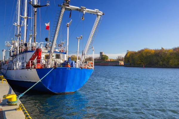 Promenade River Nowy Port District Gdansk Poland — Stock Photo, Image