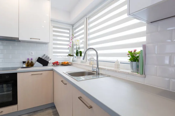 Moderne Keuken Interieur Het Huis — Stockfoto