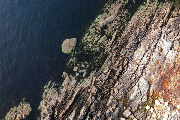 Вид Скалистое Побережье Норвегии — стоковое фото