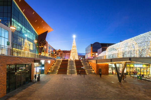 Danzig Polen Dezember 2018 Weihnachtsdekoration Einkaufszentrum Forum Stadtzentrum Von Danzig — Stockfoto