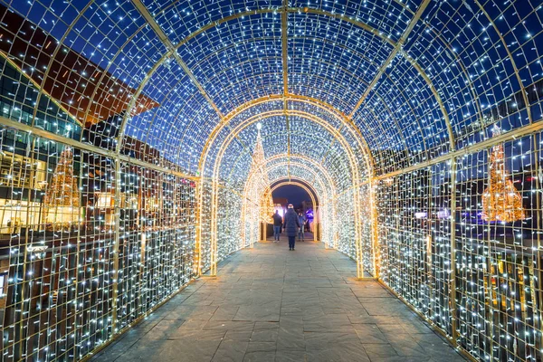 Gdansk Polen December 2018 Kerstversiering Het Forum Winkelcentrum Het Centrum — Stockfoto