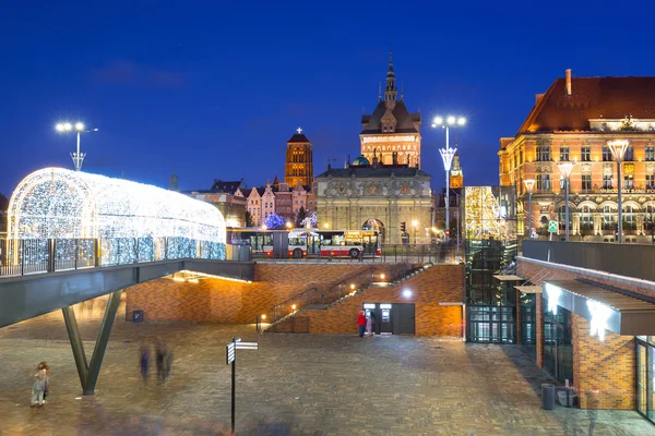 Gdańsk Polska Grudnia 2018 Ozdoby Świąteczne Centrum Handlowym Forum Centrum — Zdjęcie stockowe