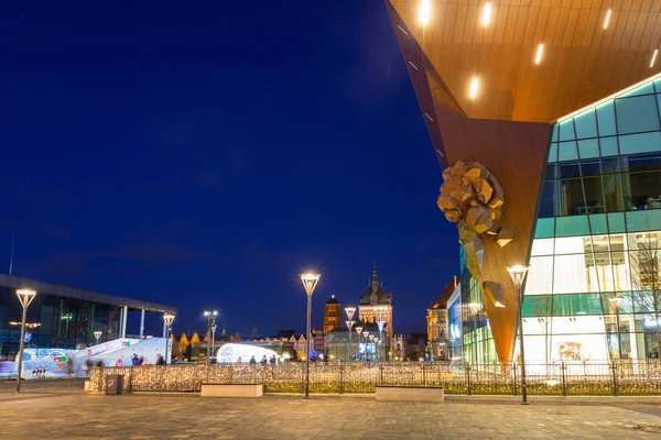 Danzig Polen Dezember 2018 Weihnachtsdekoration Einkaufszentrum Forum Stadtzentrum Von Danzig — Stockfoto