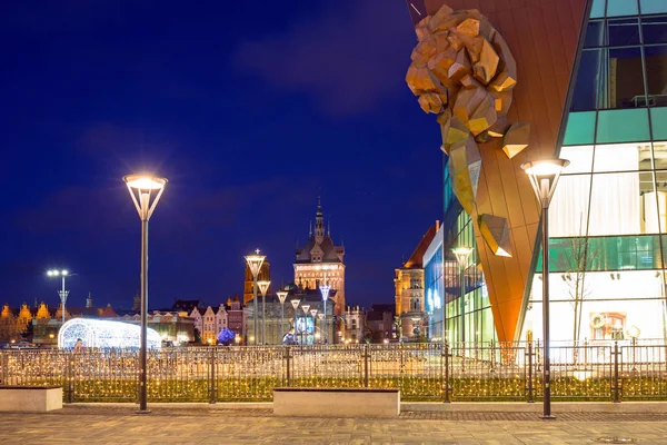 Gdansk Poland December 2018 Christmas Decorations Forum Mall City Center — Stock Photo, Image