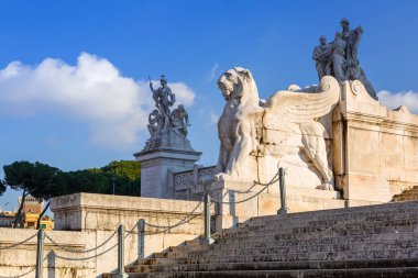 İtalya, Roma 'daki Vittorio Emanuele Anıtı' nın mimarisi.