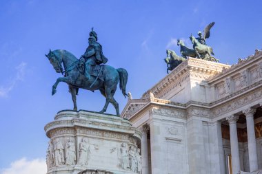 İtalya, Roma 'daki Vittorio Emanuele Anıtı' nın mimarisi.