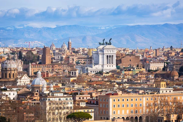 Вид Воздуха Город Рим Архитектурным Бюро Италия — стоковое фото