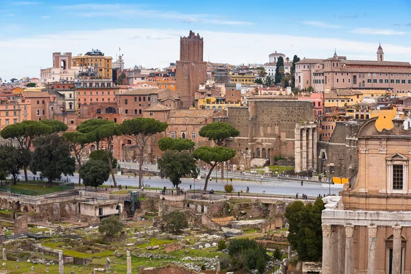 Roma Forumu Göster Kent Meydanı Antik Roma Talya — Stok fotoğraf