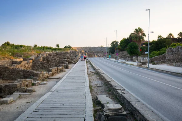 Ruínas Antiga Cidade Side Turquia — Fotografia de Stock