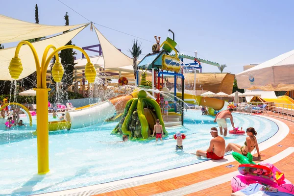 Side Turkiet Juni 2018 Vackra Poolområdet Pegasos World Resort Nära — Stockfoto