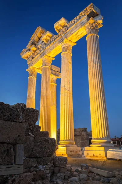 Der Tempel Des Apollo Der Abenddämmerung Türkei — Stockfoto