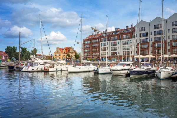 Gdansk Poland September 2018 Architecture Old Town Gdansk Motlawa River — Stock Photo, Image