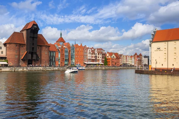 Gdansk Pologne 1Er Septembre 2018 Architecture Vieille Ville Gdansk Fleuve — Photo