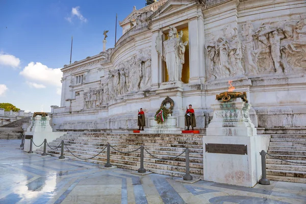 Roma Gennaio 2019 Soldati Monumento Nazionale Roma Nella Giornata Sole — Foto Stock