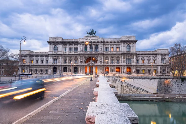 Adalet Sarayı Ponte Umberto Köprü Roma Talya — Stok fotoğraf