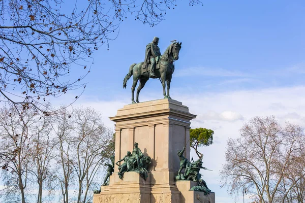 Roma Italia Enero 2019 Monumento Giuseppe Garibaldi Colina Del Janículo —  Fotos de Stock