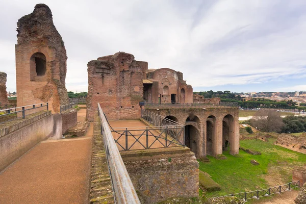 Rovine Della Casa Augusto Sul Palatino Nell Antica Roma — Foto Stock