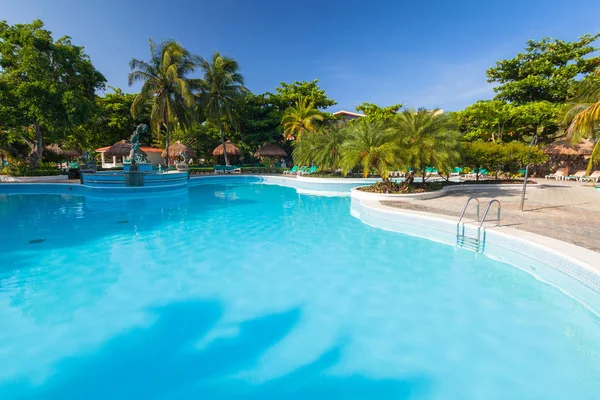 Playa Del Carmen Messico Luglio 2011 Scenario Una Piscina Lusso — Foto Stock