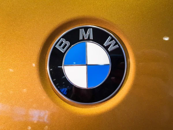 Gdansk Pologne Février 2019 Logo Bmw Dans Showroom Automobile Gdansk — Photo