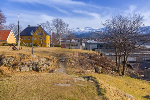 Ålesund Norwegia Kwietnia 2018 Architektura Alesund Muzeum Centrum Miasta Norwegia — Zdjęcie stockowe