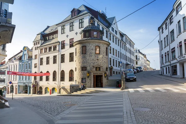 Alesund Noruega Abril 2018 Arquitetura Cidade Alesund Noruega Alesund Município — Fotografia de Stock