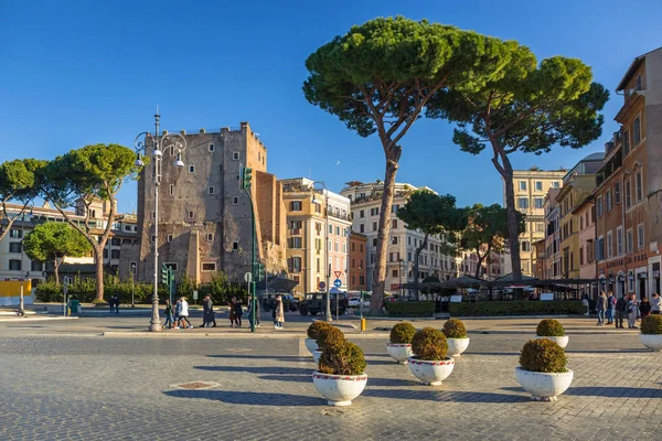 Rom Italien Januari 2019 Människor Trajan Marknaden Rom Solig Dag — Stockfoto