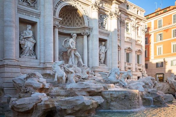 Vacker Arkitektur Fontana Trevi Rom Italien — Stockfoto