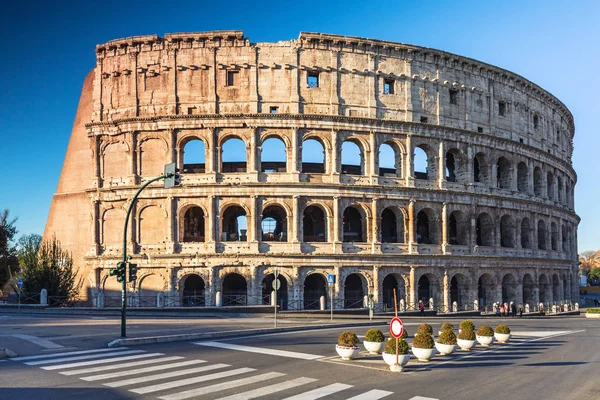 Coliseu Roma Nascer Sol Itália — Fotografia de Stock