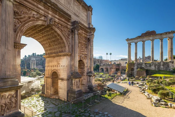 Ruines Forum Romain Rome Italie — Photo