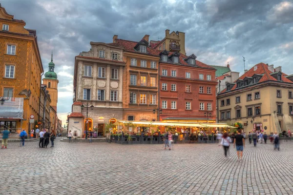 Warsaw Poland September 2018 Architecture Old Town Warsaw City Sunset — Stock Photo, Image