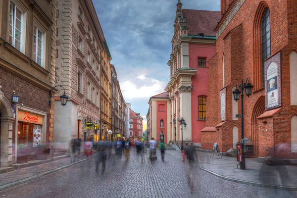 Warsaw Polonya Eylül 2018 Gün Batımında Polonya Varşova Şehir Eski — Stok fotoğraf