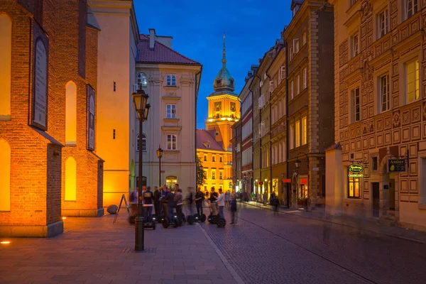 Warszawa Września 2018 Architektura Starego Miasta Warszawie Miasto Zmierzchu Polska — Zdjęcie stockowe