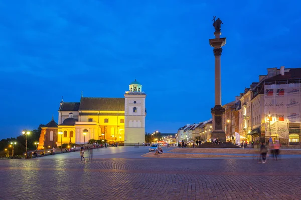 Varsavia Polonia Settembre 2018 Persone Sulla Piazza Del Castello Reale — Foto Stock