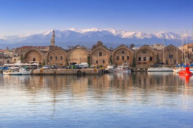 Girit, Yunanistan Doğum gündoğumu Hanya eski Venedik Limanı