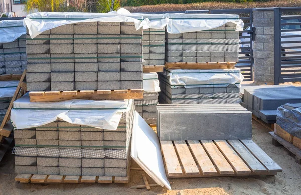 Stock Concrete Paver Blocks — Stock Photo, Image