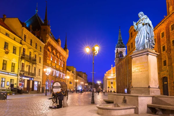 Torun Polônia Março 2019 Arquitetura Cidade Velha Torun Entardecer Polônia — Fotografia de Stock