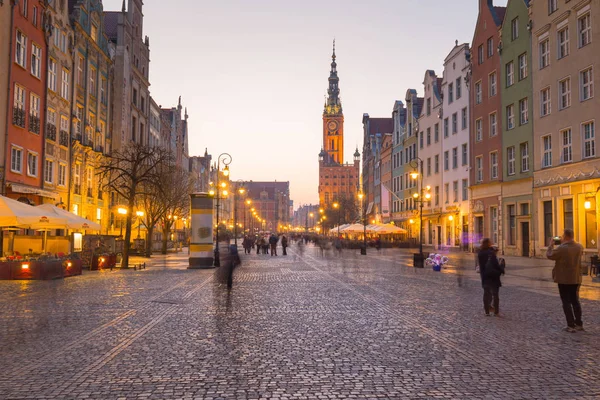 Gdansk Polonya Nisan 2019 Gdansk Taki Eski Kentin Long Lane — Stok fotoğraf