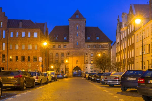 Gdaňsk Polsko Duben 2019 Architektura Starého Města Gdaňsk Historickým Portem — Stock fotografie