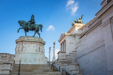 İtalya, Roma 'daki Vittorio Emanuele Anıtı' nın mimarisi.