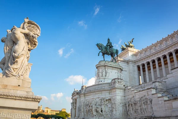 Architettura Del Monumento Vittorio Emanuele Roma — Foto Stock