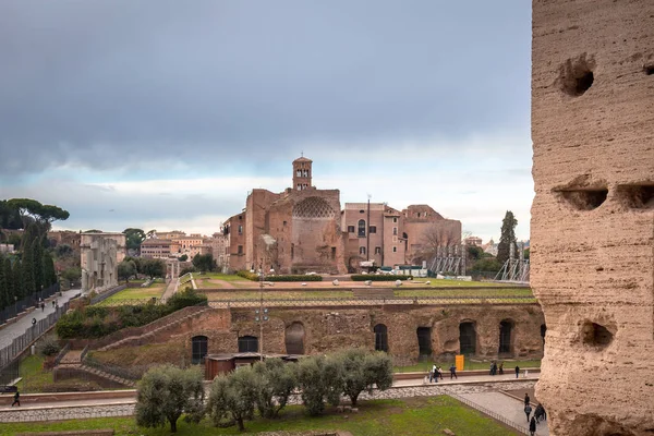 Starověká Architektura Palatine Hill Římě Itálie — Stock fotografie