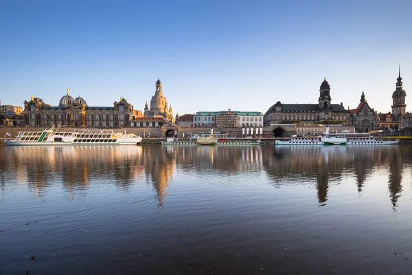 Elbe Nehri Saksonya Dresden Eski Şehir Şehir Almanya — Stok fotoğraf