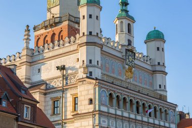 Poznan, Polonya için Main Square mimarisi.