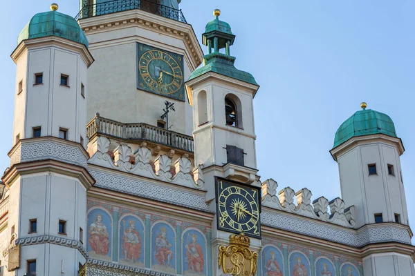 Architektura Hlavního Náměstí Poznani Polsko — Stock fotografie