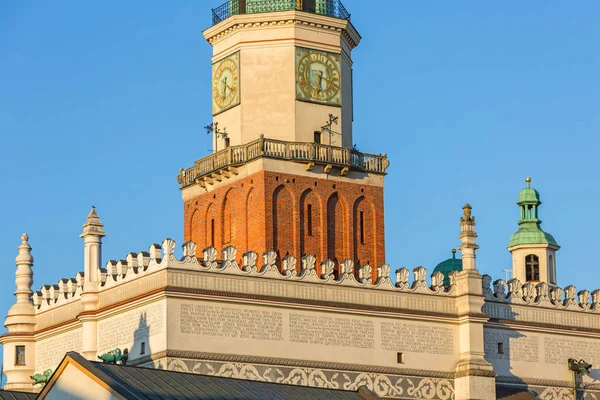 Dettagli Architettura Sulla Piazza Principale Poznan Polonia — Foto Stock