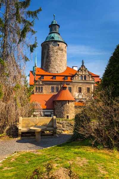 Hermoso Castillo Czocha Día Soleado Voivodato Baja Silesia Polonia — Foto de Stock