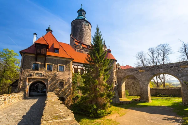 Beautiful Czocha Castle Sunny Day Lower Silesian Voivodeship Poland — Stock Photo, Image