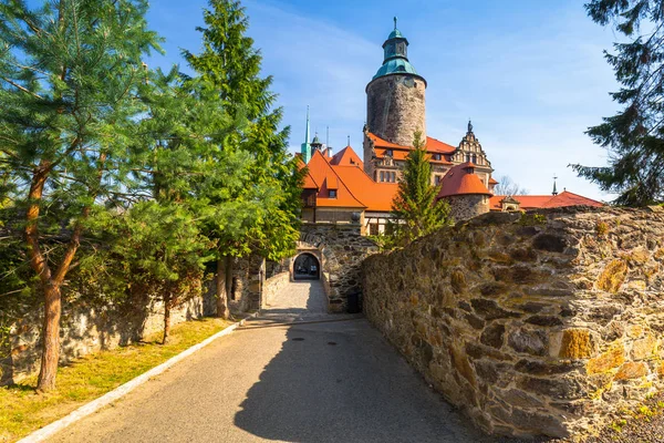 Beautiful Czocha Castle Sunny Day Lower Silesian Voivodeship Poland — Stock Photo, Image
