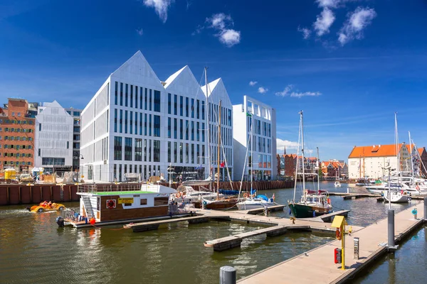 Gdansk Polen Juni 2019 Moderne Architectuur Van Het Eiland Graanschuren — Stockfoto
